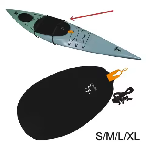Kayak Cockpit Seal Cover Waterproof Cockpit Protector With 2 Strap M/L/XL/2XL Tear Resistant Deck Boat Kayaking Accessories