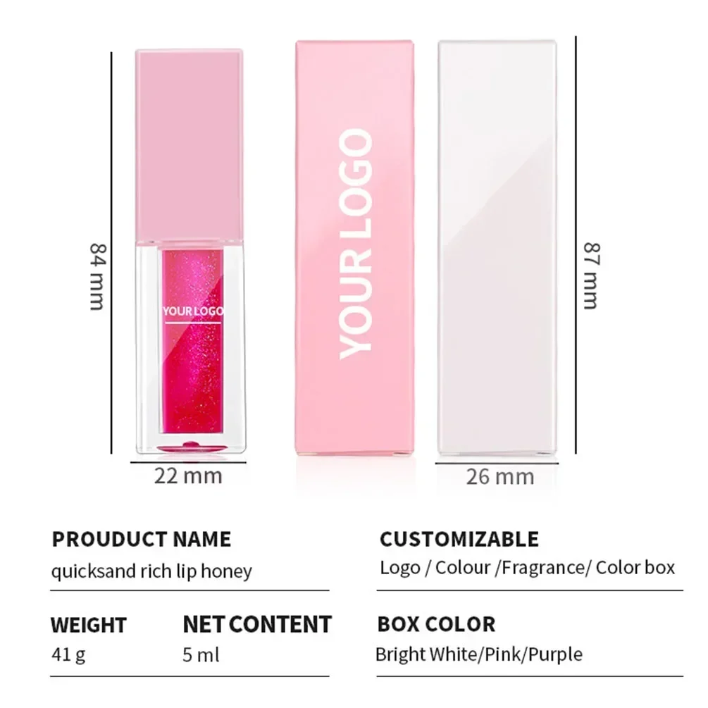 Moisturizing Lip Oil Plumping Lip Gloss Bulk Makeup Sexy Plump Glow Private Label Custom