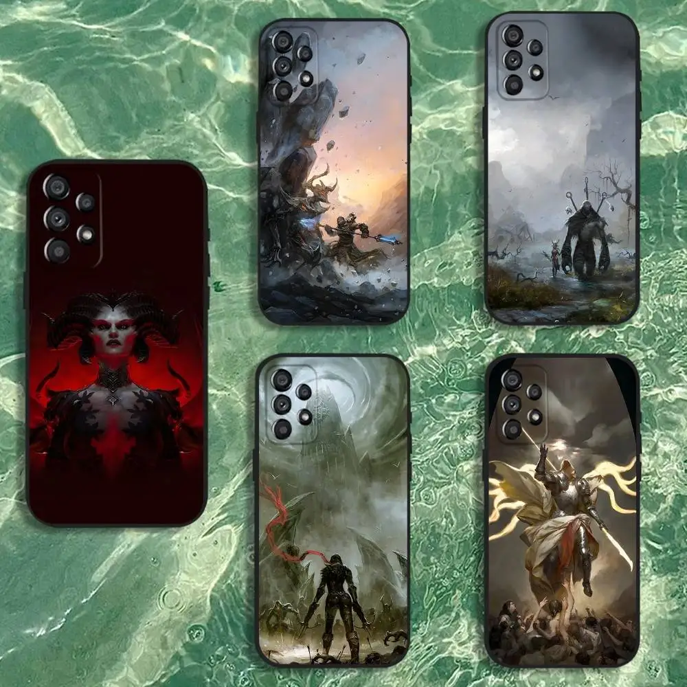 

Game D-Diablo 3 4 Phone Case For Samsung Galaxy A20,A21s,A22,A31,A32,A52,A53,A72,73,A80 Soft Black Cover