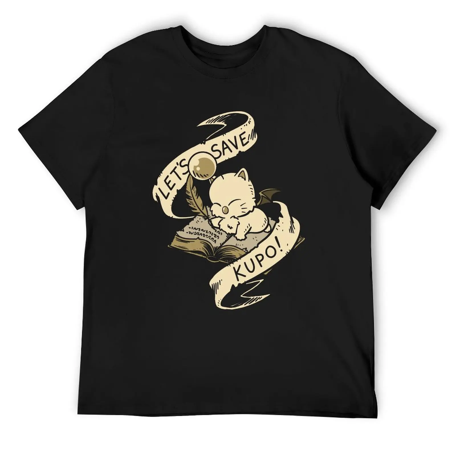

Let's Save, Kupo! T-Shirt Clothing cotton graphic tees summer top Men's t-shirt