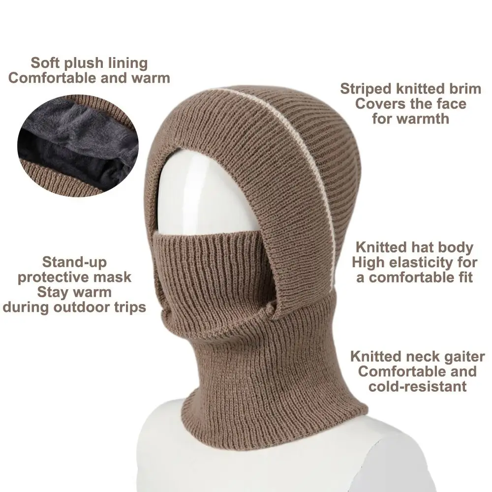 قبعة بالاكلافا سميكة جديدة تحافظ على الدفء، قبعة دافئة مقاومة للرياح، قناع للرقبة مقاوم للبرد، قبعة شتوية #6