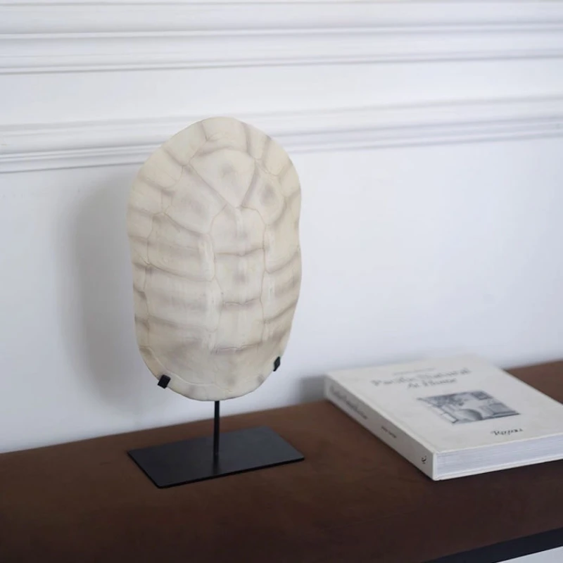

Medieval Style Simulated Turtle Shell Sculpture Ornament Home Living Room Retro Desktop Art Ornament