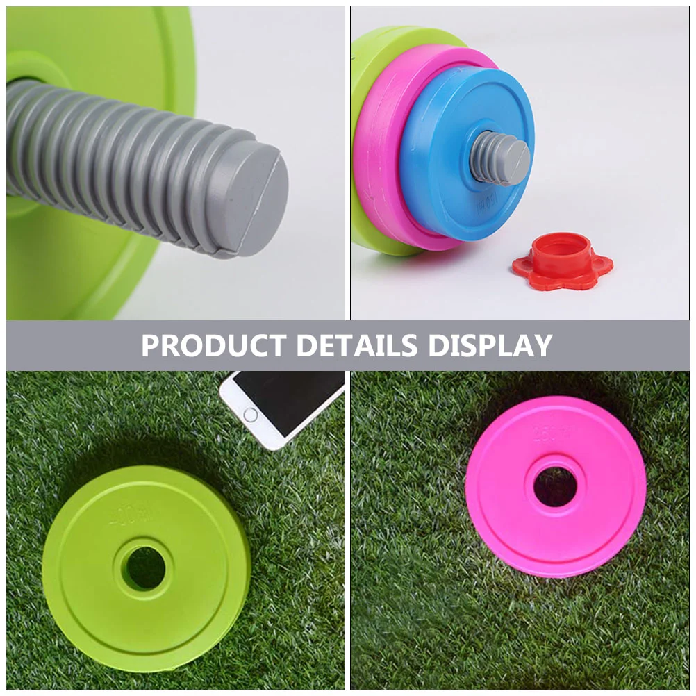 Toddler Outdoor Toys Children's Dumbbell Plastic Barbell for Kindergarten Kids Exercise Aerobic Fitness