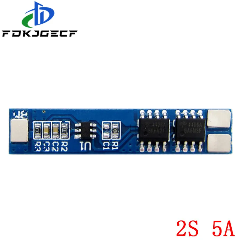 2S 5A/8A 7.4V/8.4V 18650 Lithium Battery Charger Board Li-ion Battery Charging BMS Over Charge-Discharge Protection Module