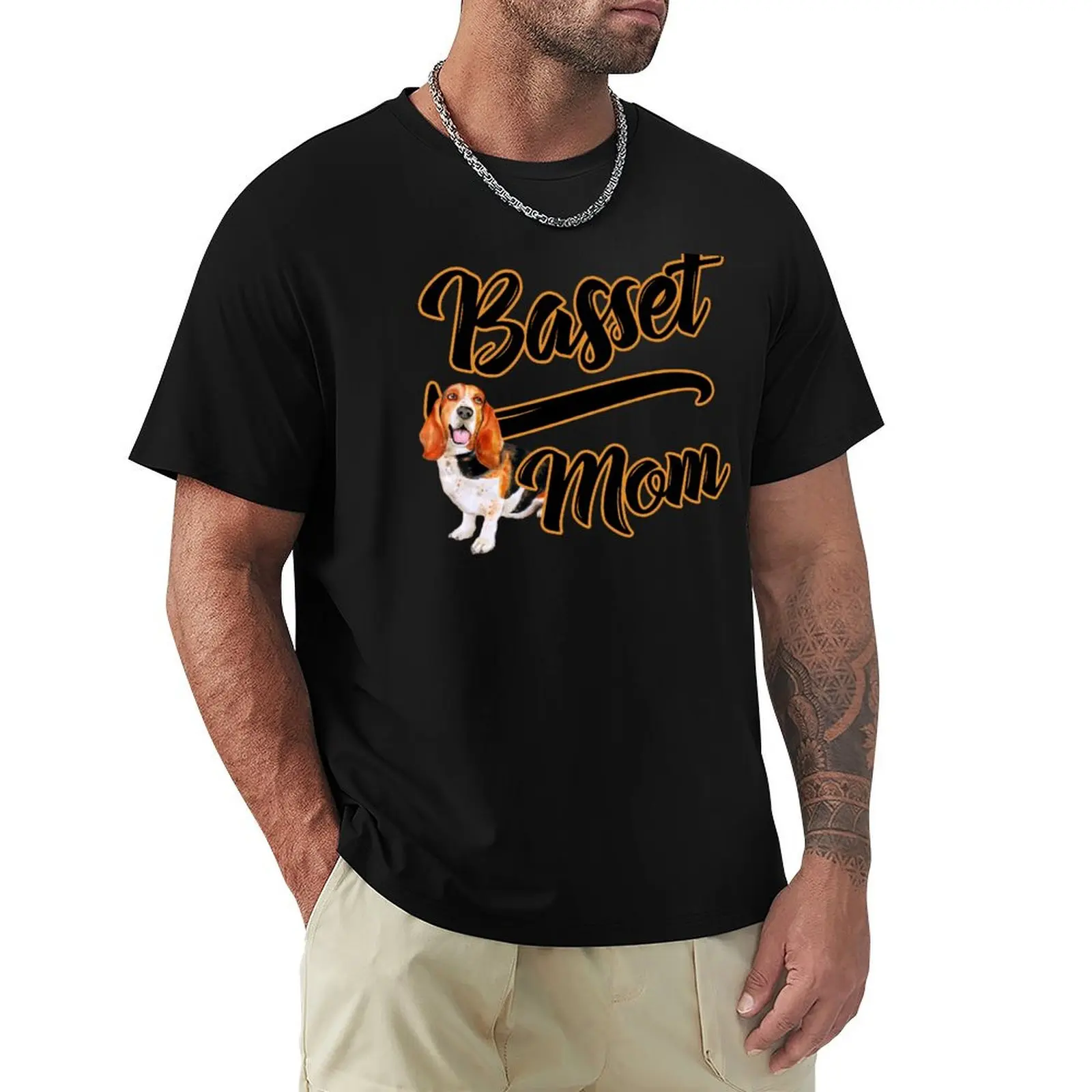 Basset Mom! Especially For Basset Hound Dog Moms! T-Shirt Work Comfort T-Shirt for Men