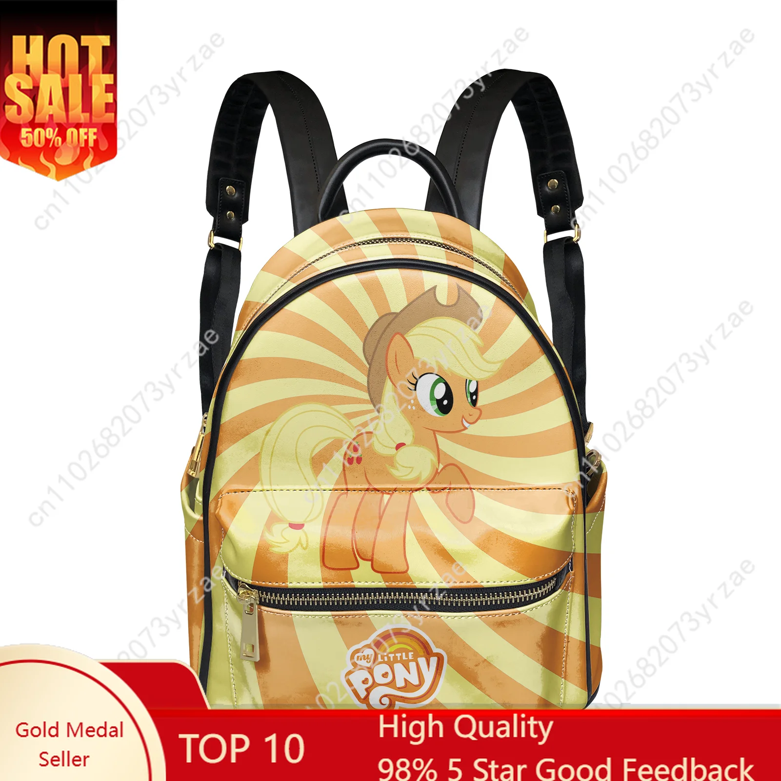 

Applejack Backpacks Mens Womens Knapsack My Little Pony Friendship Is Magic Backpack Custom Daypacks Cosplay Bag