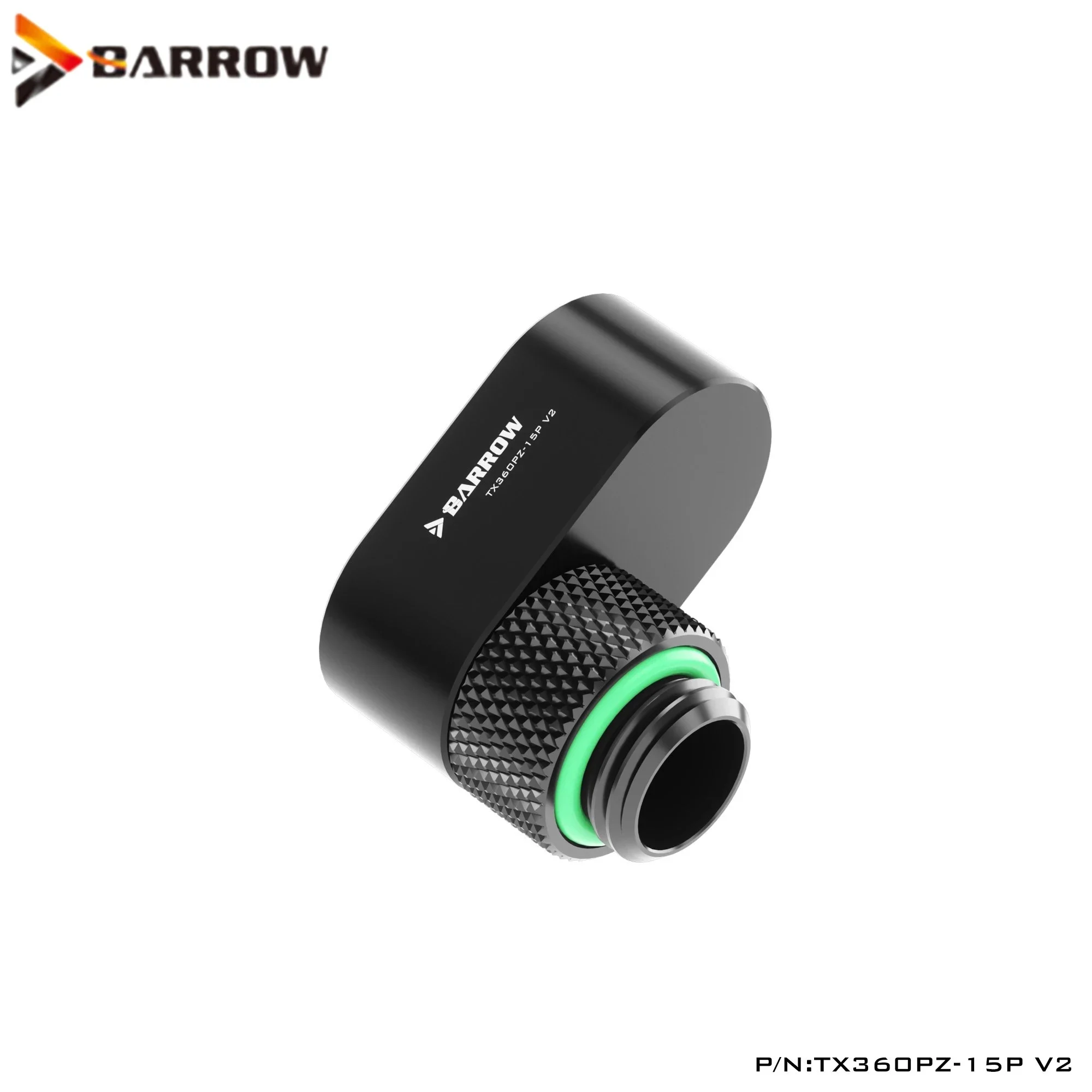 Barrow 2 stücke G1/4 Fitting 360 Grad Rotation Offset 15MM Adapter POM
