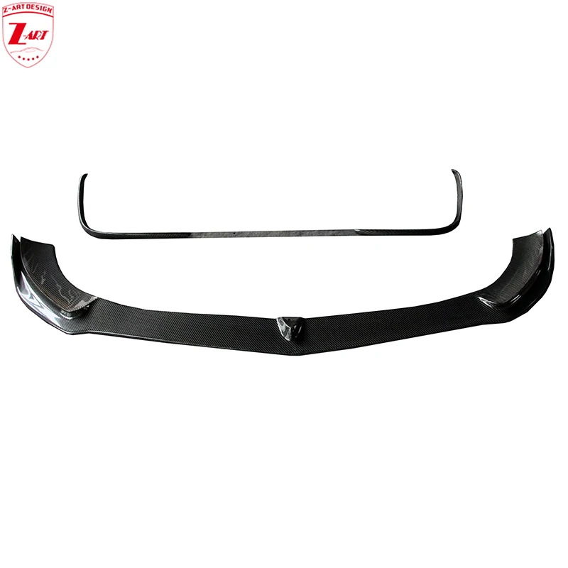 Z-ART GLC Carbon Fiber Front Lip + Front Flap for Mercedes GLC Coupe 2016-2019 Front Spoiler for GLC Coupe Carbon Front Chin