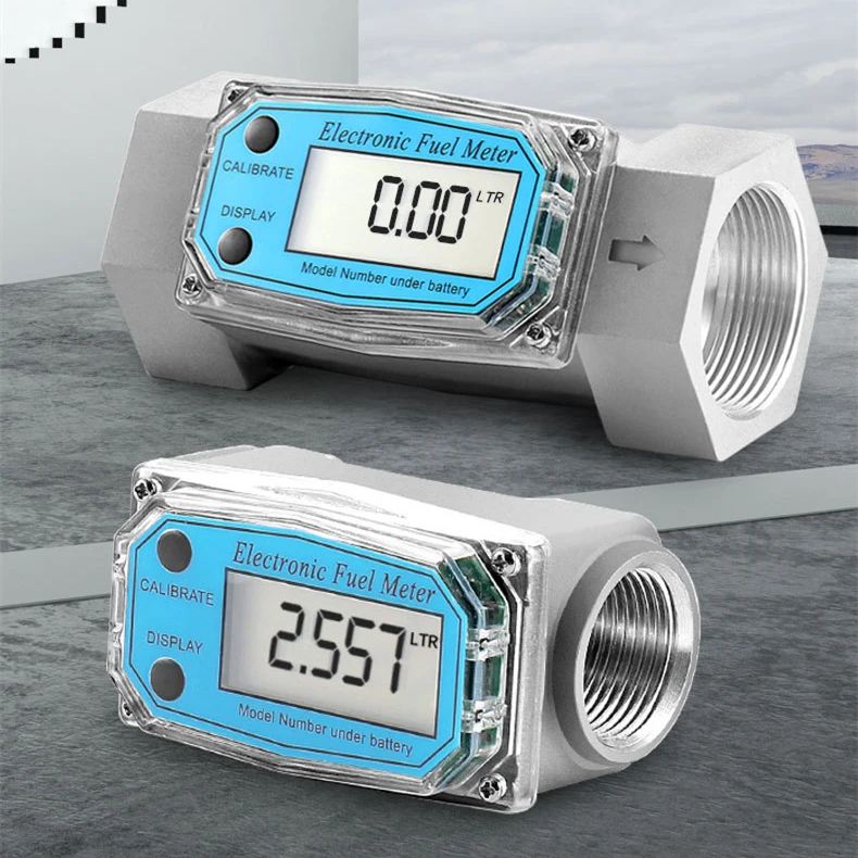 2 inch 3/4 small stainless steel liquid digital turbine water flow meter turbine for water fuel diesel gasoline