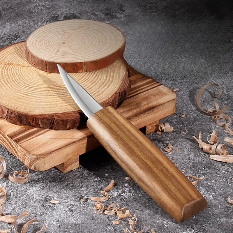 

Woodworking Manual Carving Knife Sharp Wood Carving Painting Multi Purpose Detail Wooden Handle Shovel Trimming Wood Cutter Tool