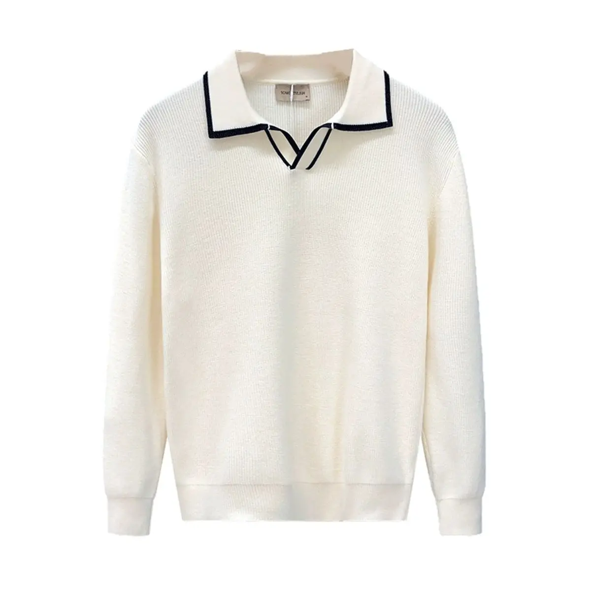 

American Retro Ice Silk irt ort Sve Men Summer New Loose Knitted V-ne Top Polyester Fiber Soft Regular Fit