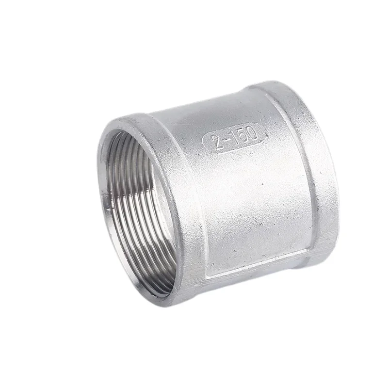 

BSPT 1/8 "1/4" 3/8 "1/2" 3/4 "1"-1/4 "1-1/2" Female ke Female berulir pasangan Stainless Steel SS304 F/F pipa fitting