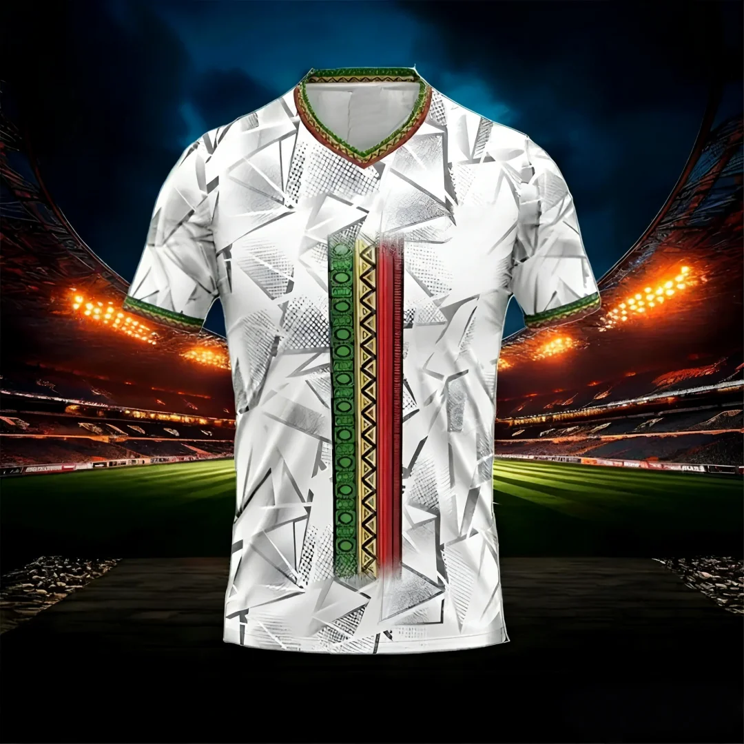 Camiseta de fútbol 2026 para hombre, talla europea, Mali, la más reciente, para deportes al aire libre, camiseta de fútbol para padres, ropa para aficionados, camisetas familiares para niños