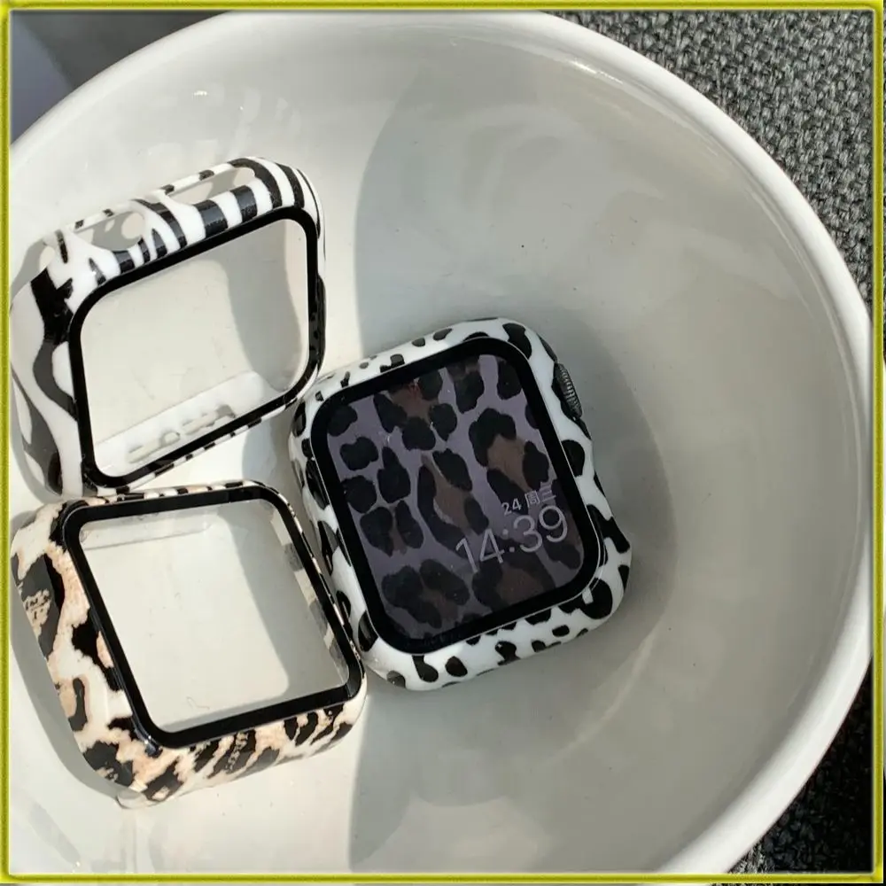 

Защитный корпус, весна-лето, леопардовый принт, принт зебры, милый твердый корпус, защитный чехол для часов iwatch для Apple Watch, новинка