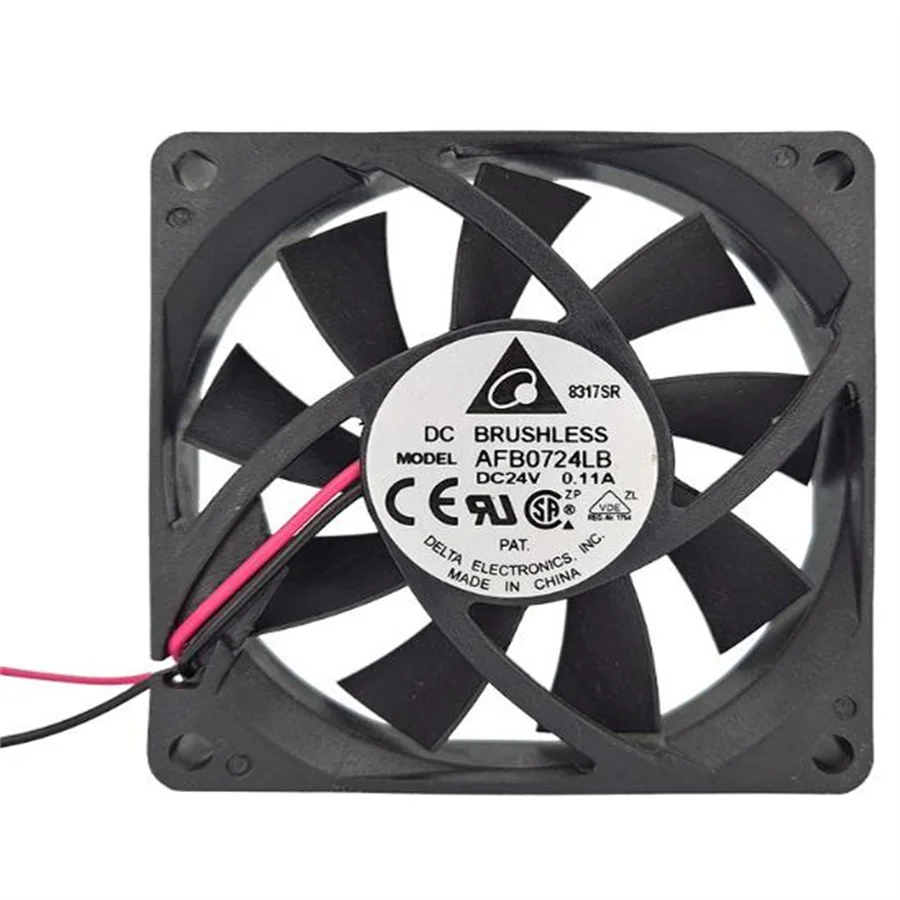 Medical equipment cooling and ventilation fan Delta DC axial flow small industrial fan AFB0724LB 7015 24V 0.11A two wires