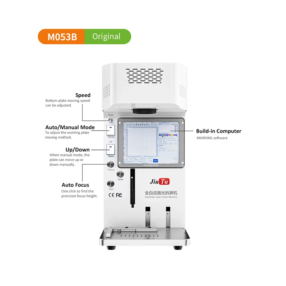 Laser Cutting Machine For iPhone 13 14Pro Max Back Glass Remover LCD Frame Repair Laser Separating Engraving Machine