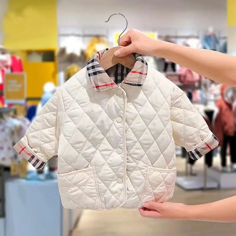 

Baby Autumn and Winter Cotton Coat 12M-7Y Baby Thin Cotton Coat for Boys and Girls Double-sided Cotton Jacket