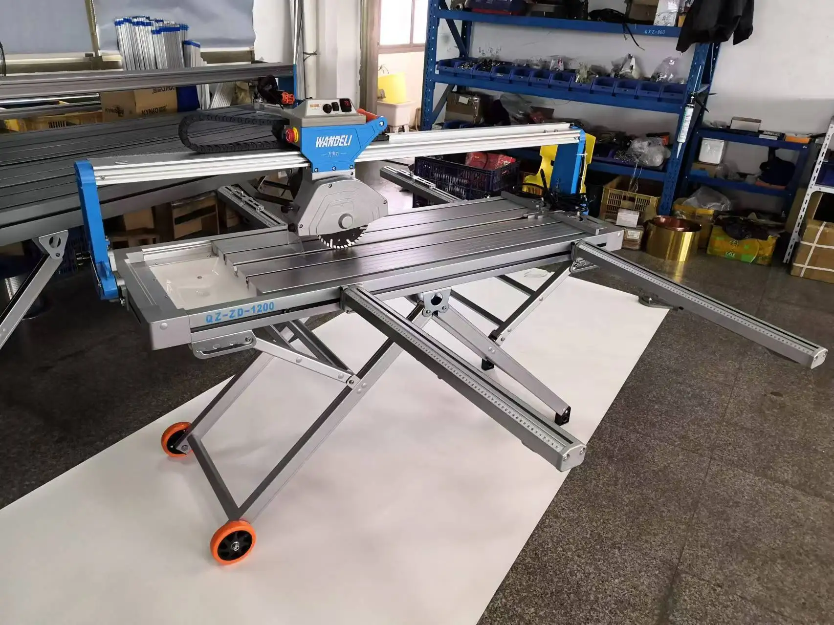 Wan QX-ZD-1200 قاطع البلاط الكهربائي للمياه/آلة القطع منشار البلاط المكتبي قاطع الحجر/آلة القطع آلة الحجر 1200 مللي متر