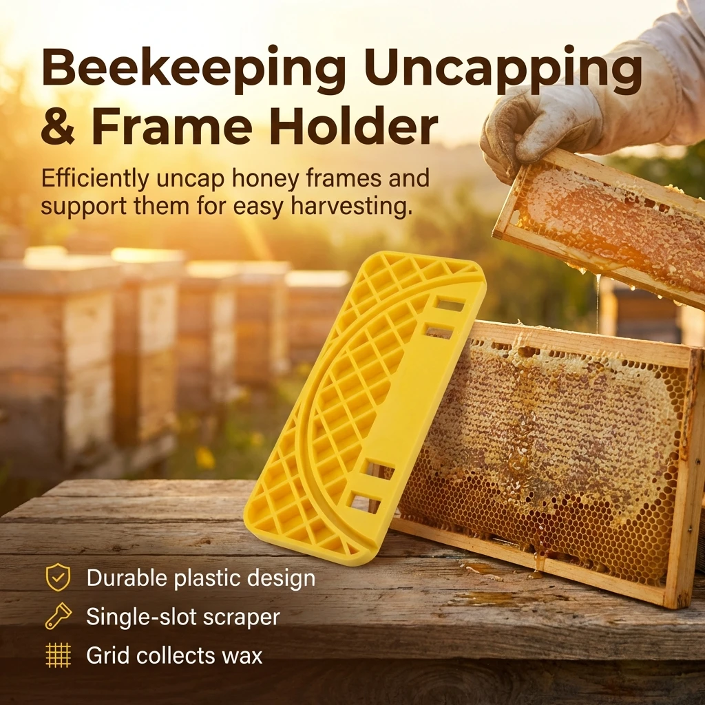 

Thickened Plastic Bee-Comb Scraper and Frame Cleaning Board, Beekeeping Tool for Hive-Maintenance