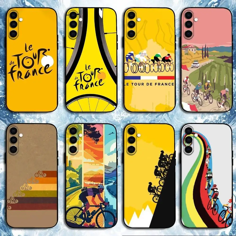 

T-Tour De France 2025 Phone Case For Samsung Galaxy A73,A72,A71,A70,A53,A52,A51,Others Soft Black Shell