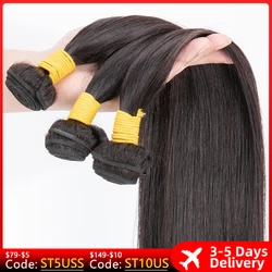 Bone Straigh Bundles 100% Virgin Human Hair Bundles Remy Natural Black 30 Inch On Sale Free Shipping Brazilian Hair Extensions