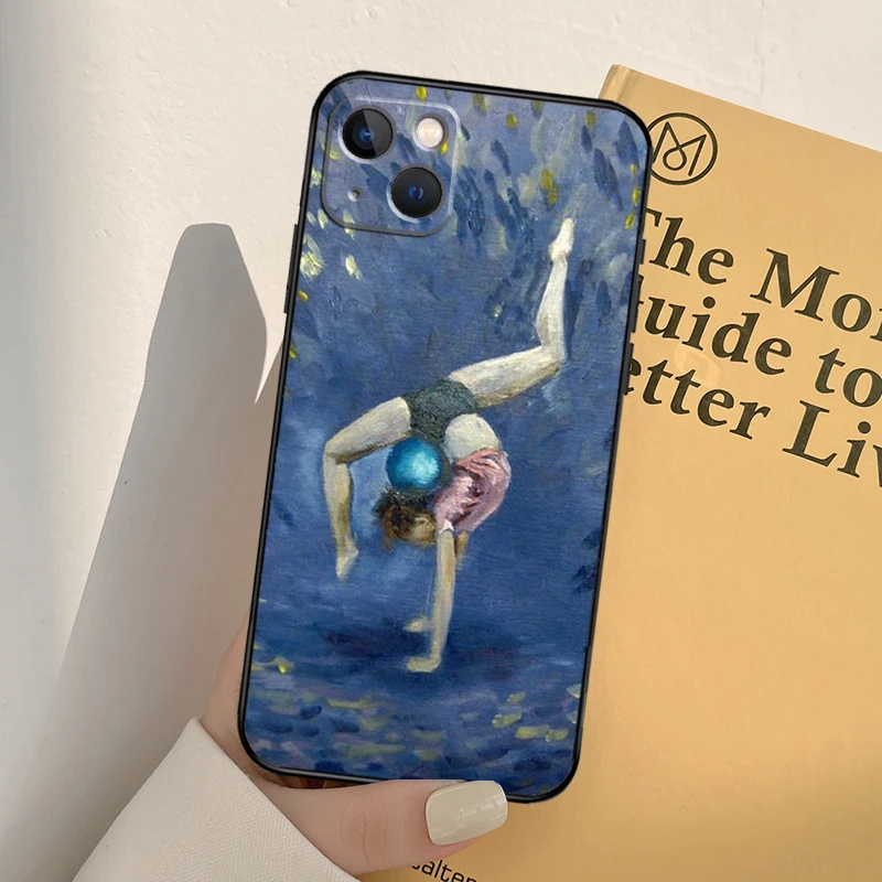 الجمباز النفط اللوحة لينة حالة الهاتف آيفون 17 برو ماكس آيفون 17 الهواء غطاء سيليكون فوندا #4