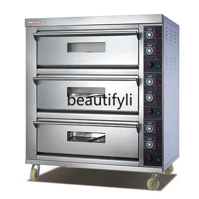 

Vertical Three-Layer Gas Bread Baking Oven High-Temperature Mooncake Baking Furnace Intelligent Gas Visual Baking Oven
