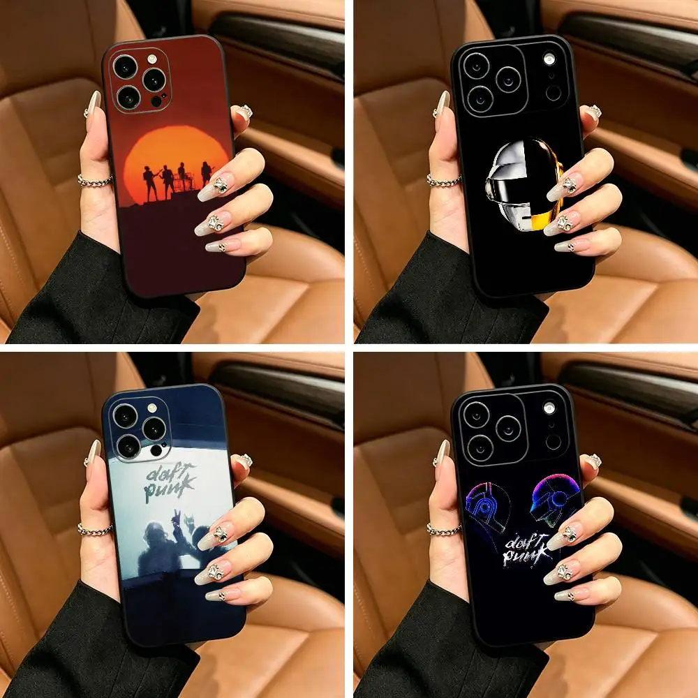 

Music D-Daft Punk Phone Case For iPhone 17,16,15,14,13,12,11 Pro Max,16/15/14Plus,XS Soft Black Cover