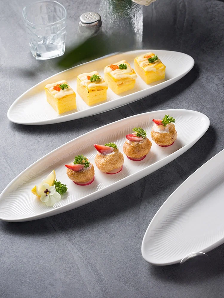 

Тарелка прямоугольная Nordic Sle Long, японская, с глазурью Sui Di Cerc, однотонная, универсальная, 0 дюймов