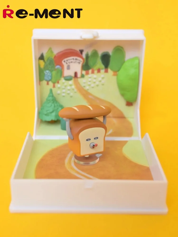 New Arrival Rement Miniature Scene Bread Thief Escaping Picture Book World Blind Box Trendy Plaything Desktop Ornament