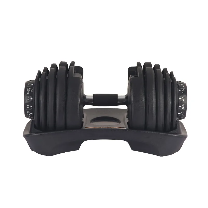 

New Arrival: A Pair of Quick-adjust Dumbbells, 24 kg Each, Heavy-duty Training Equipment, Perfect for Fitness Enthusiasts