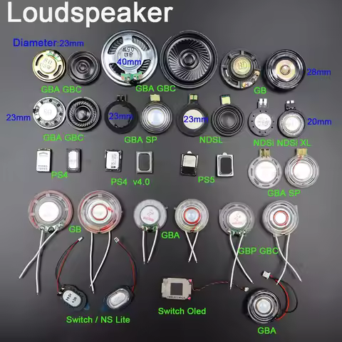 Replacement Inner Loudspeaker For GB/GBC/GBA SP/GBP/NDSL/NDSi XL/PS4 PS5/Switch lite/oled Game Controller built-in speaker