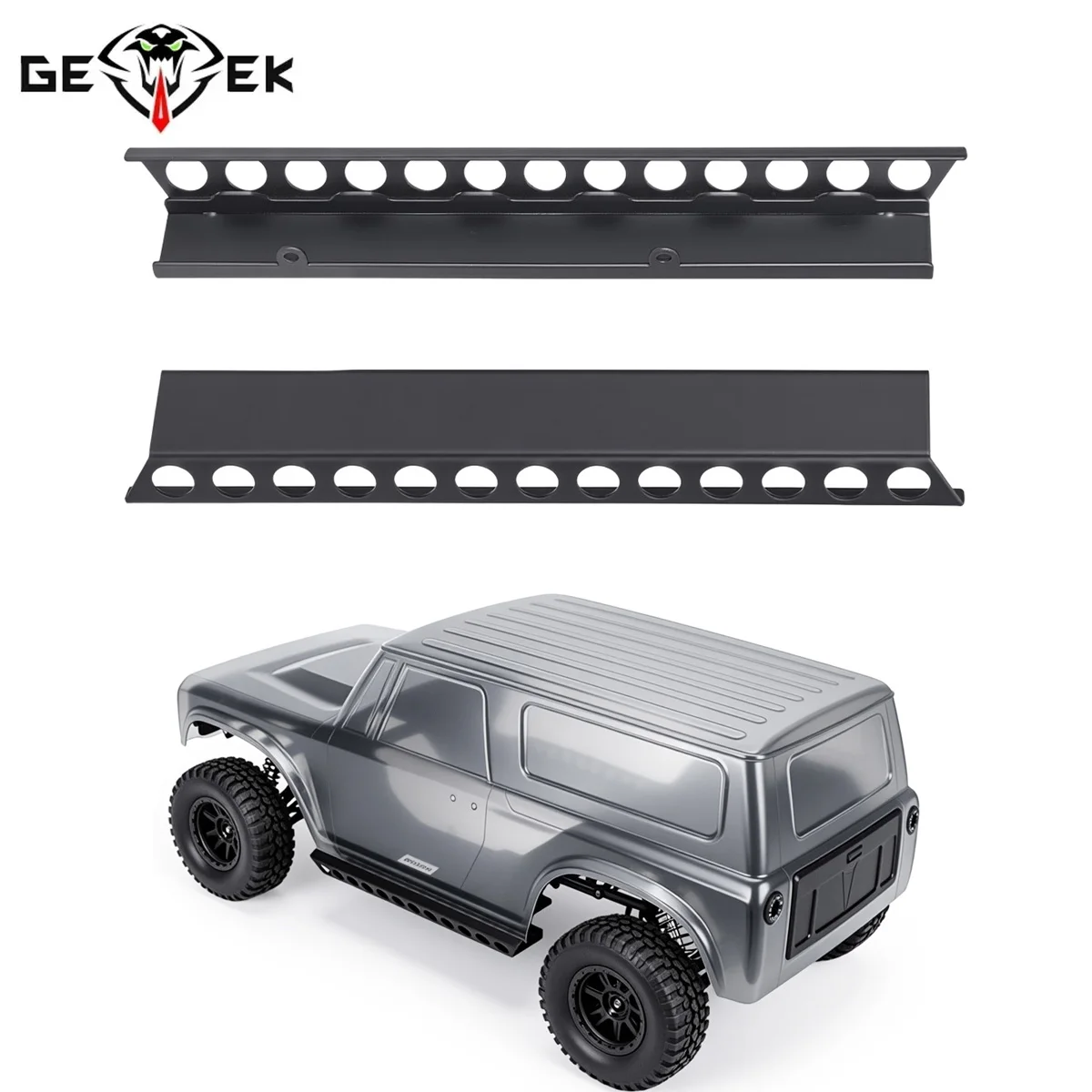 Stainless Steel Left & Right Side Pedal for 1/10 RC Crawler Car Vanquish VS4 VS4‑10 PRO Upgrade Parts