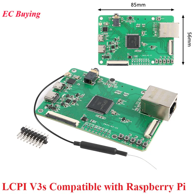 LCPI V3S Development Board LINUX+QT ARM AI Open Source Maker Developer Demo Board Module Compatible with Raspberry Pi