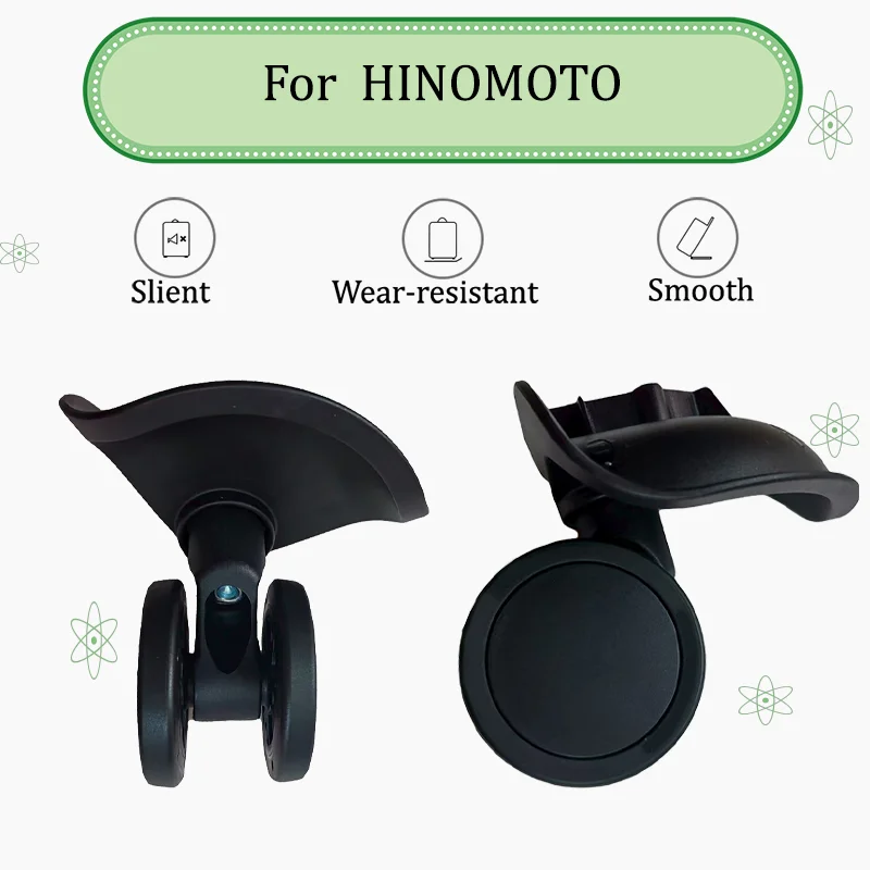 

For HINOMOTO HWVC 601 Luggage Wheel Repair - Quiet Replacement Wheels with 360° Rotation Easy Installation