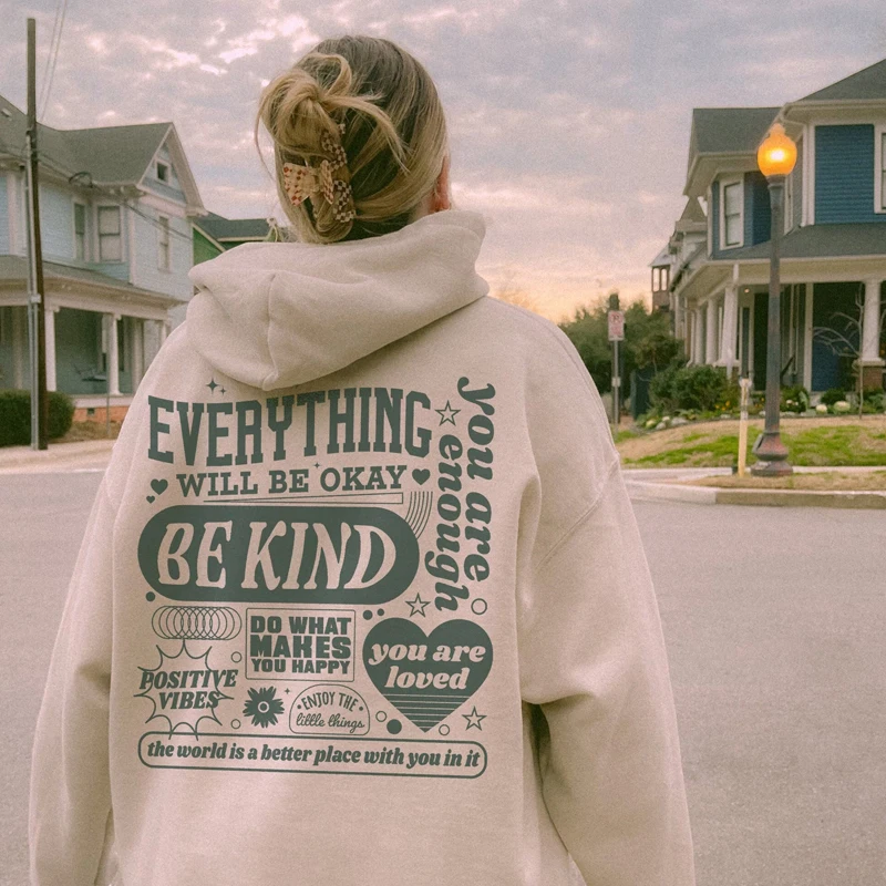 

Y2K New Hoodie Letter Print Oversized Hoodie for Mens and Womens Retro Punk Fashion EMO Loose Harajuku Street Goth Hoodie