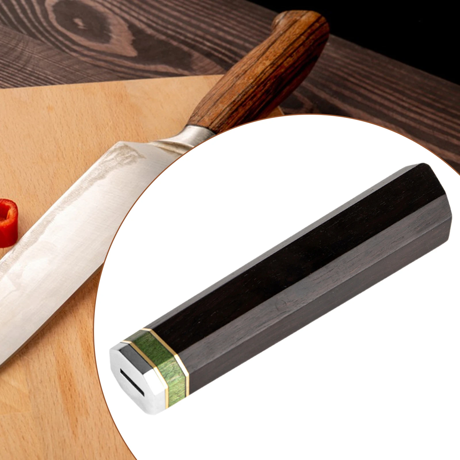 Japanese Kitchen Knife Replacement Handle Professional Accessories Kitchen Knife Enthusiasts Gift Wooden Sashimi Knife Handle