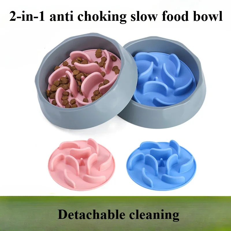 

Pet Supplies, Dog Bowls, Eating Utensils, Removable and Washable Pads, Slow Food Bowls, Dog Basins Dog Food Bowl Pet Accessories