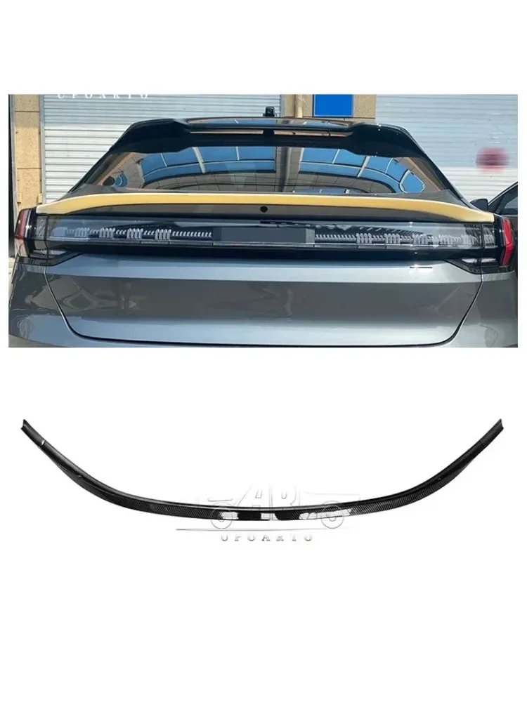 Achterste auto spoilers ABS plastic auto middenvleugel achter spoiler midden spoiler voor Geely Zeekr 001 2021 2022 - afbeelding 2