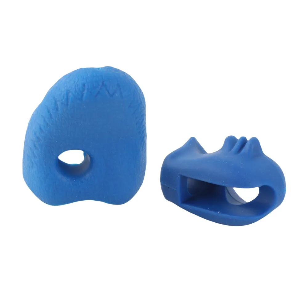 4PCS Professional Rubber Violin Bow Grip Guide Blue Violin Correction Postures Grip Violin Bow Grip Partner For ViolinTraining