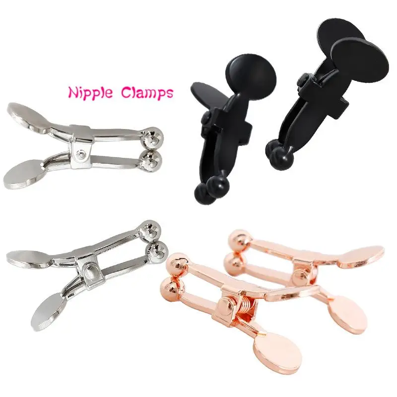 New Nipple Milk Clips Breast Massage Clamps for Women Men, Erotic Gadgets with Metal, Bdsm Slave Flirting Teasing Sex Toys