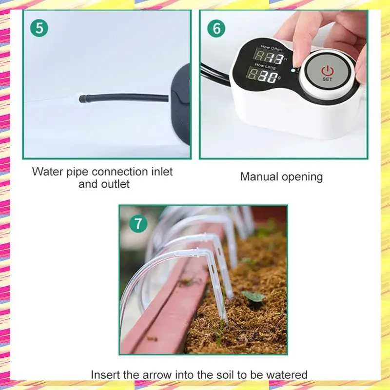 ABJJ New Smart Drip System Automatic Watering Device Garden Water Pump Controller For Potted Plant Flower