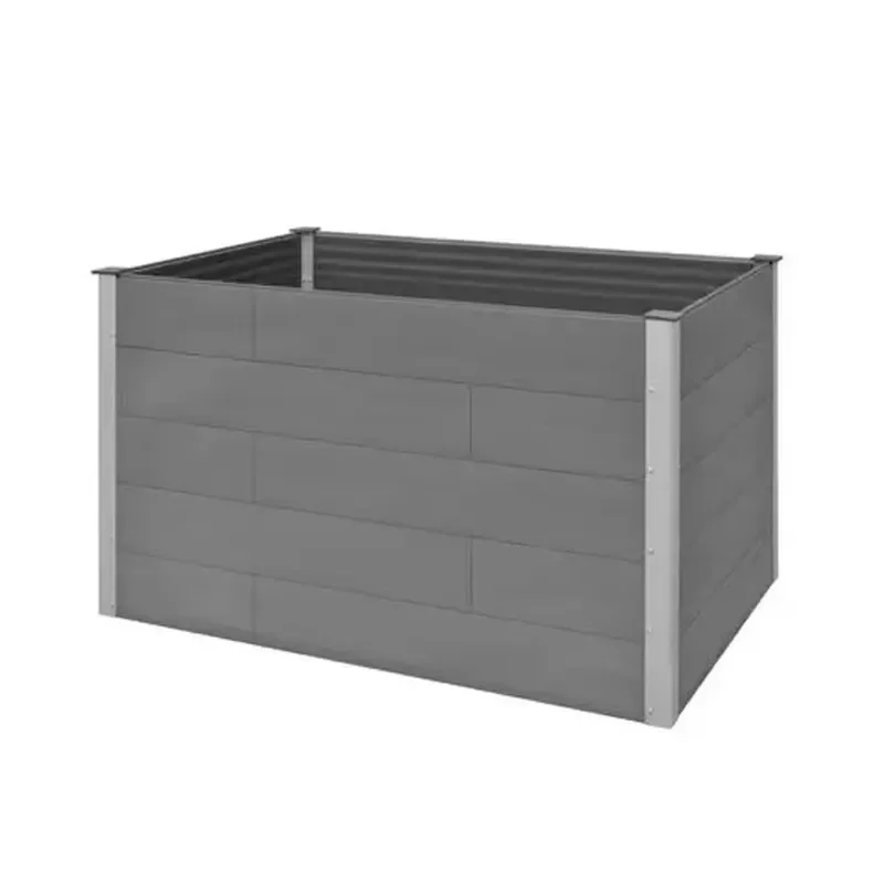 for  Wood Plastic Composite Flower Pot Outdoor Home Garden DIY Decoration Restaurant Planter Wholesale