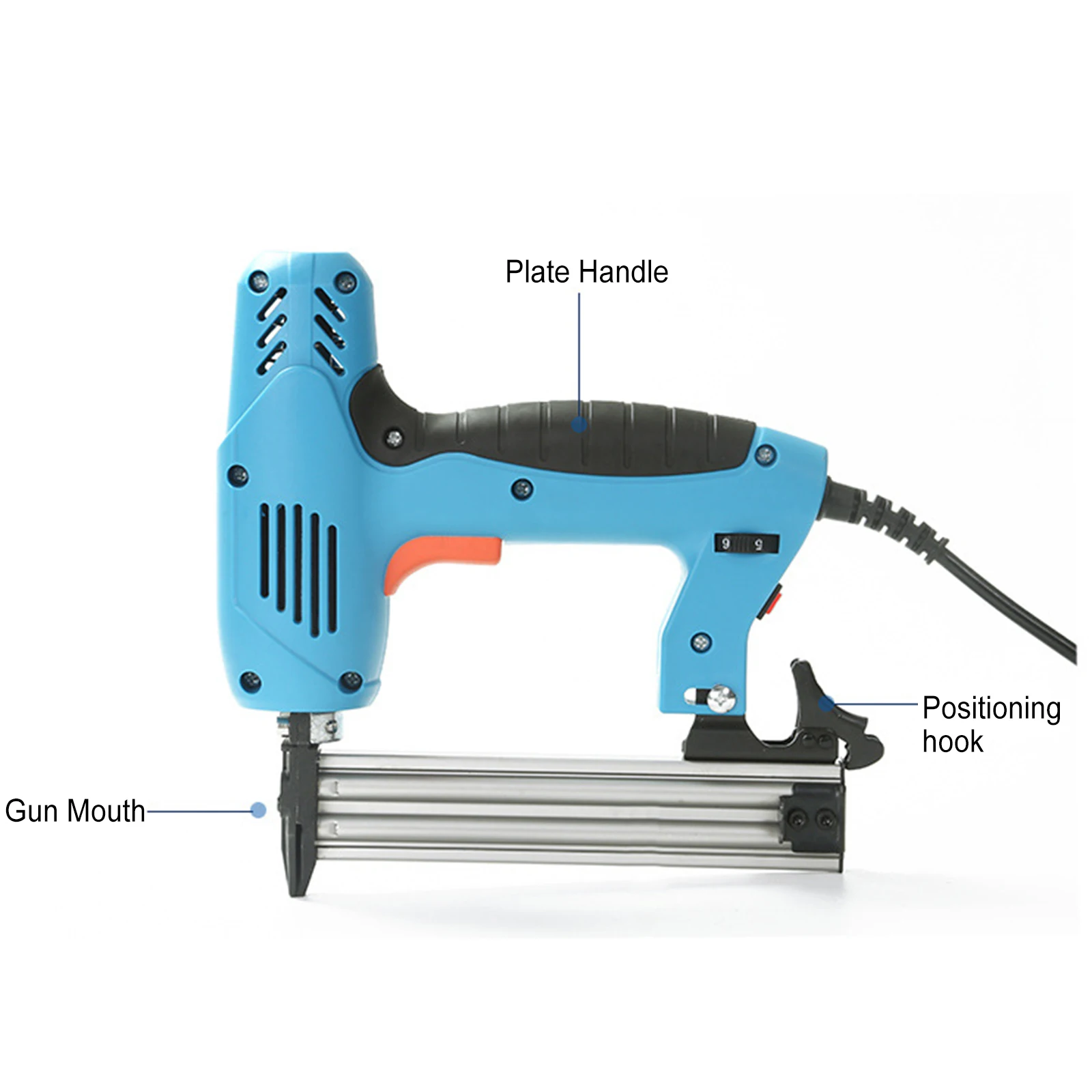 Electric Nail Gun Air Stapler Pneumatic Tools For Framing Nails And Carpentry Wood 1800W DIY Furniture Construction Stapler