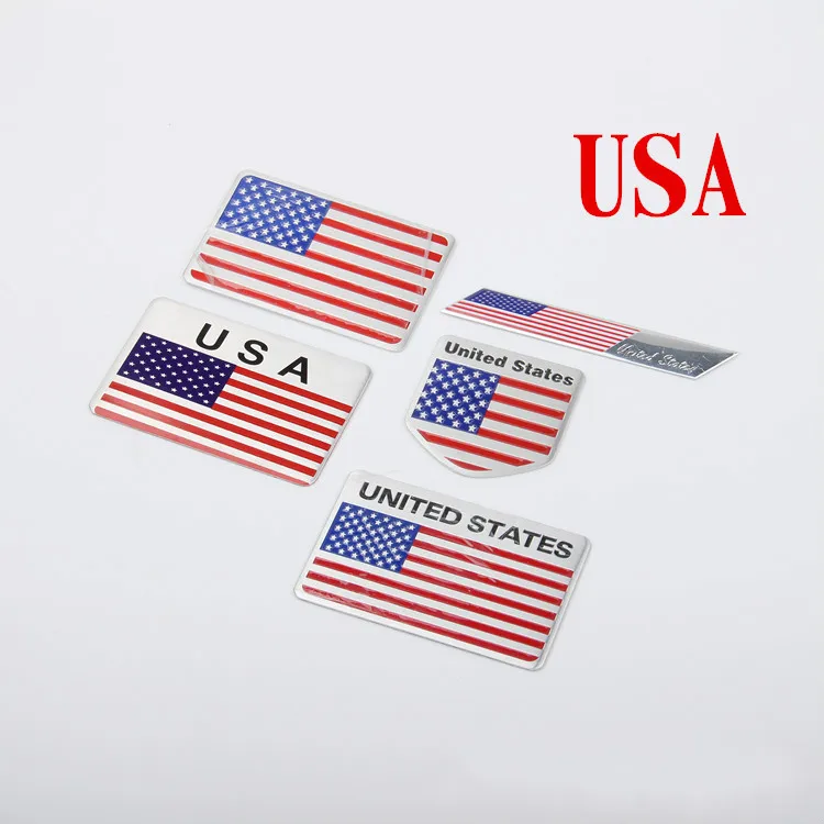 

1 PCS 3D Metal USA Badge American United States Flag Badge Emblem Car Stickers Decal Auto Car Accessories Decoration