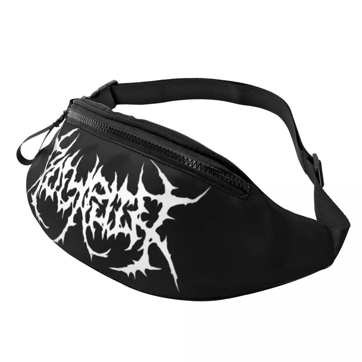 Gothic Street Punk Strap Bag Merch Casual For Woman Skullies Cross Chest Bag