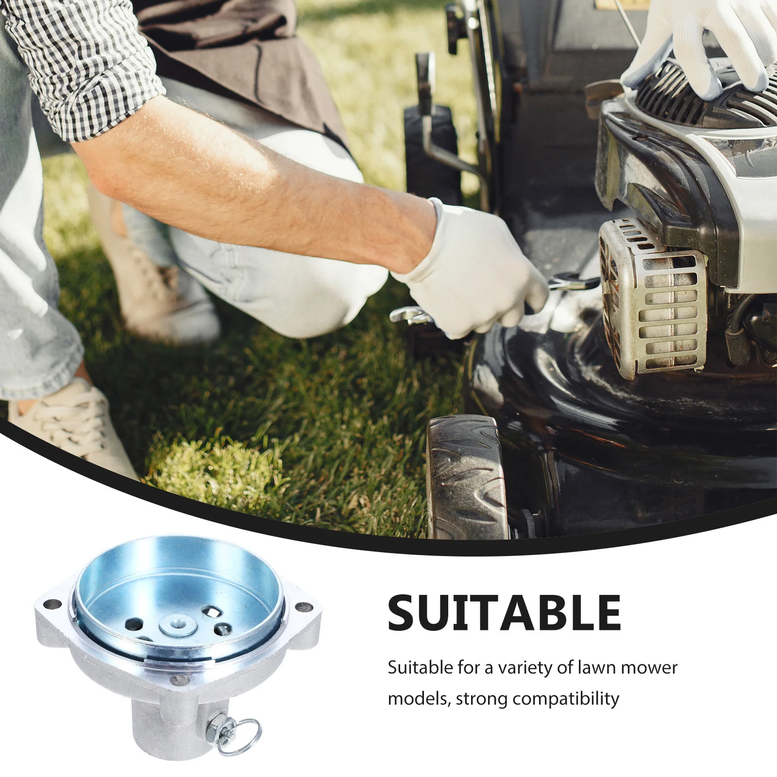 Langlebige Verbindungsplatte für Rasenmäher, robuster Trimmeranschluss, robuste Rasenmäheranschluss, Zubehör für Rasentrimmer, zuverlässiger Rasen