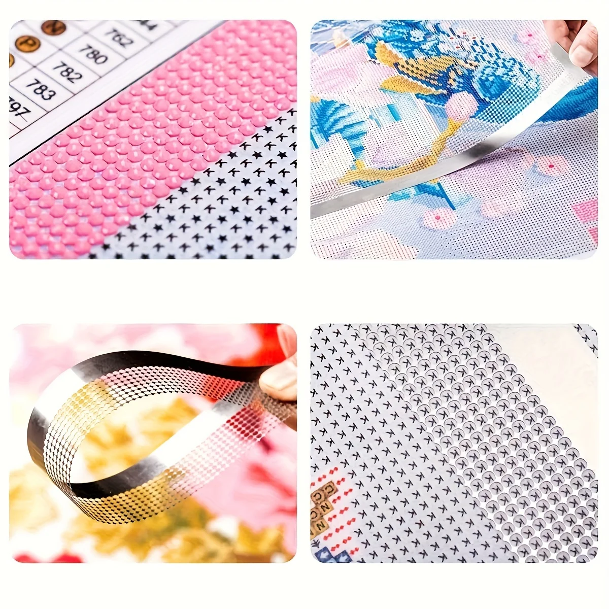 3pcs Diamond Painting Cross Stitch Ruler DIY Artificial Tools Stainless Steel Drawing Ruler Square Diamond Ruler 3-Piece Set