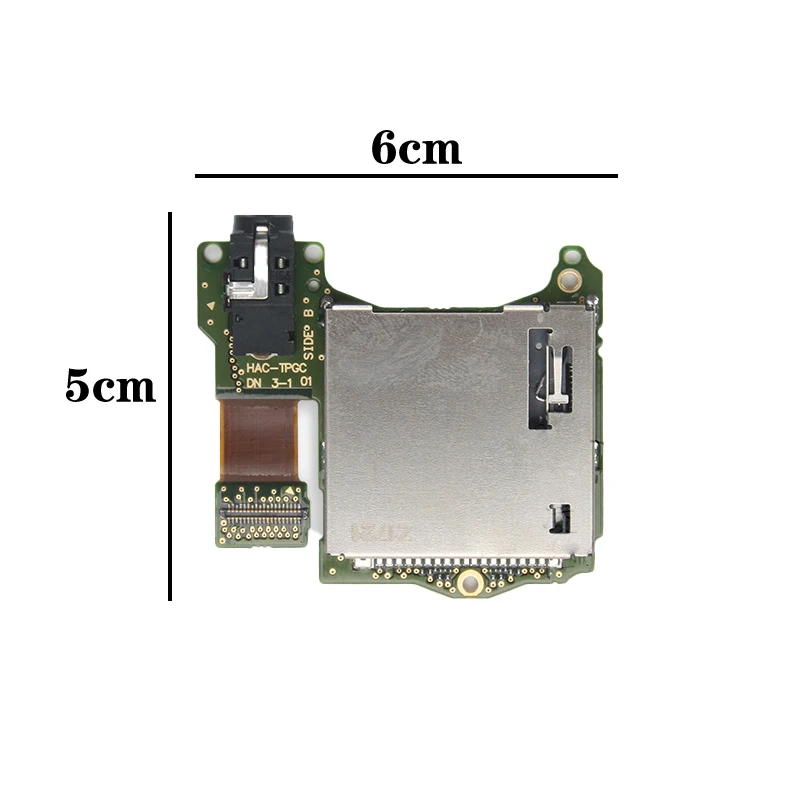 1 buah untuk Switch NS konsol Slot kartu Game Headphone Jack Slot kartu dengan papan versi Universal Aksesori pengganti