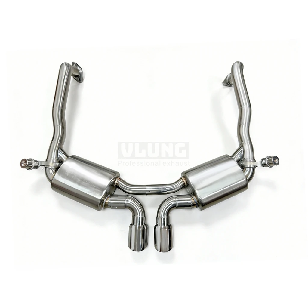 

Гоночная выхлопная система для Porsche Boxster/Cayman 987.1 2.7 2004-2008, нержавеющая сталь, выхлопная система с клапаном, тюнинг-выхлоп.